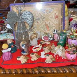 Bundle of Christmas ornament and table decorations